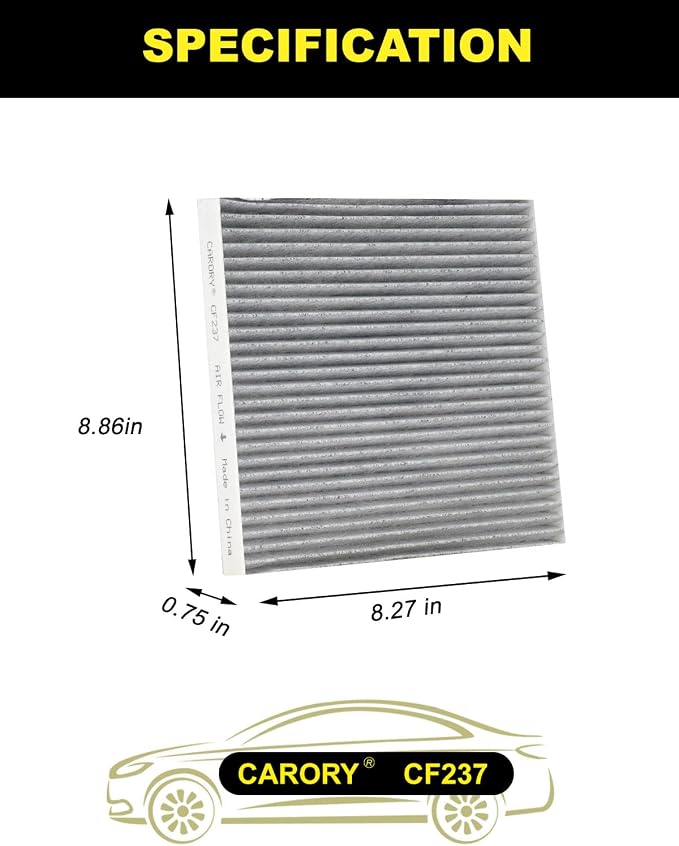 CARORY Cabin Air Filter w/Activated Carbon - Image 2