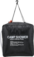 40L Solar Shower Bag, Portable Water Bag with Energy Heated System, Solar Heated Outdoor Camping Shower Bag with Advanced Shower Head, Large Capacity 10 Gallons for Hiking Beach Tr