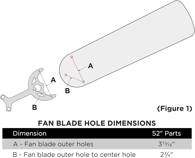 Ciata 52-Inch White/Bleached Oak Ceiling Fan Replacement Fan Blades-5 Pack - Image 2