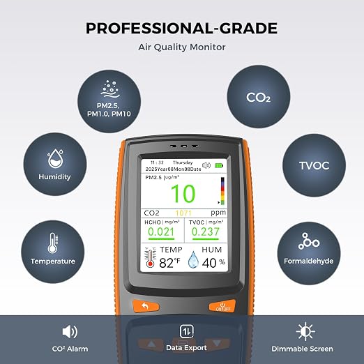 Air Quality Monitor, Indoor Air Quality Tester - Image 2