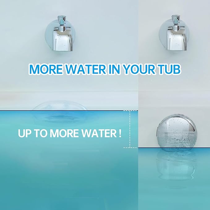 Silicone Bathtub Overflow Drain Cover,Soak Drain Cover Plug with Suction Cups,Essential for Soaking Ladies, Soak Bathtub Overflow Drain Cover,Raise The Water Level
