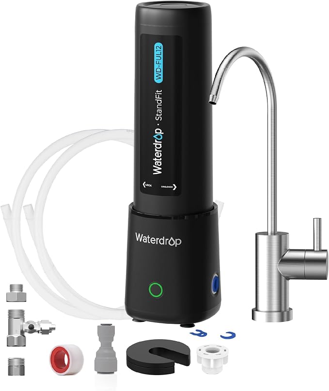 Waterdrop 10UB PRO Under Sink Water Filter, No Drilling Required, Time Reminder by Waterdrop