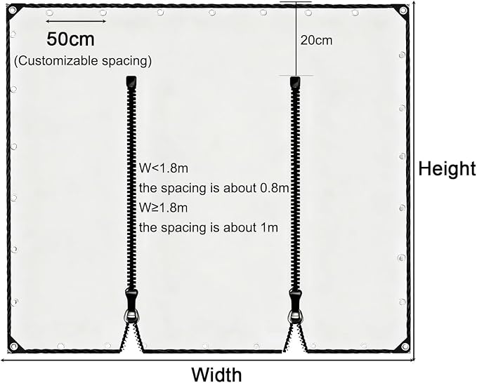 Transparent Tarpaulin Side Panels, Outdoor Clear Tarp Curtains - Image 7