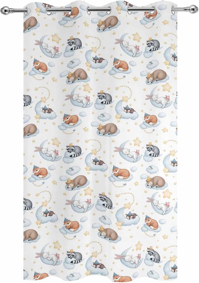 Cartoon Animals Outdoor Curtains - Image 9