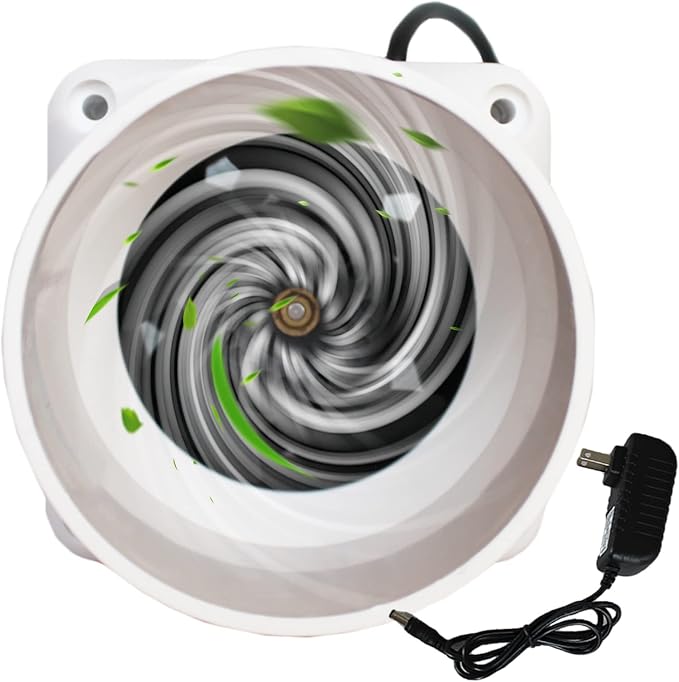 12V Inline Duct Fan 3 Inch Vent Booster 14W HVAC Exhaust Intake Fans 58Cfm Air by Unknown