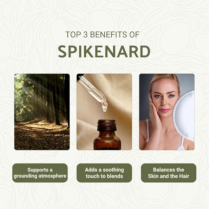 Organic Spikenard Essential Oil - Direct from Annapurna Aroma Nepal - Steam Distilled - Aceite de Nardo for Aromatherapy, Massage, Diffuser, DIY Candle and Soap Making - 2lbs