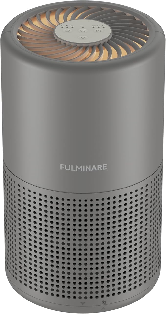 FULMINARE Air Purifiers for Bedroom H13 True HEPA Air Filter, Quiet Air Cleaner by PureAirPowerfulSound
