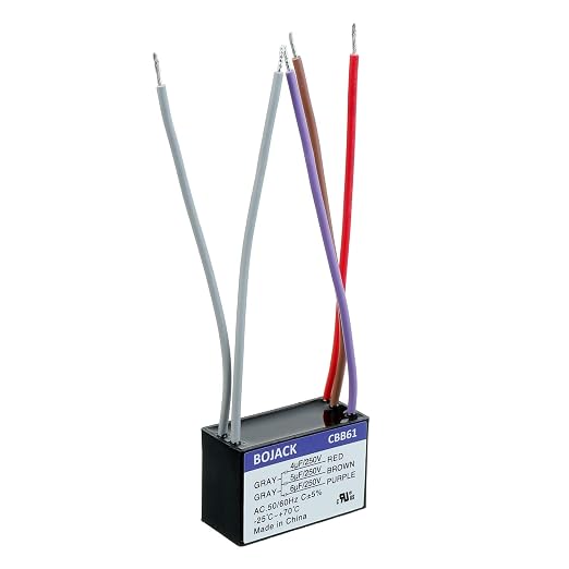 BOJACK CBB61 4uF+5uF+6uF 250V AC Ceiling Fan Starting Capacitor - Image 3