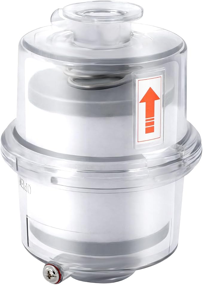 Vacuum Pump Oil Mist Filter, KF25 Quick Release Flange 95% Filtration, PC Clear by Ojseimchrl