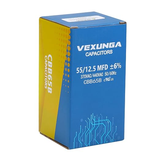 VEXUNGA 55/12.5 uF 55+12.5 MFD 370VAC or 440VAC Dual Run Start Round A/C - Image 5