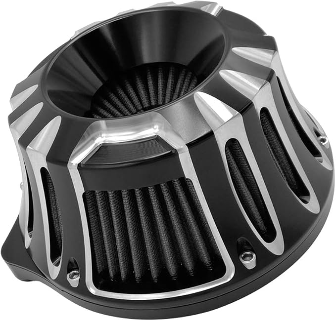 Air Filter Motorcycle Intake Cleaner Cnc Cut Kit Black - Image 4