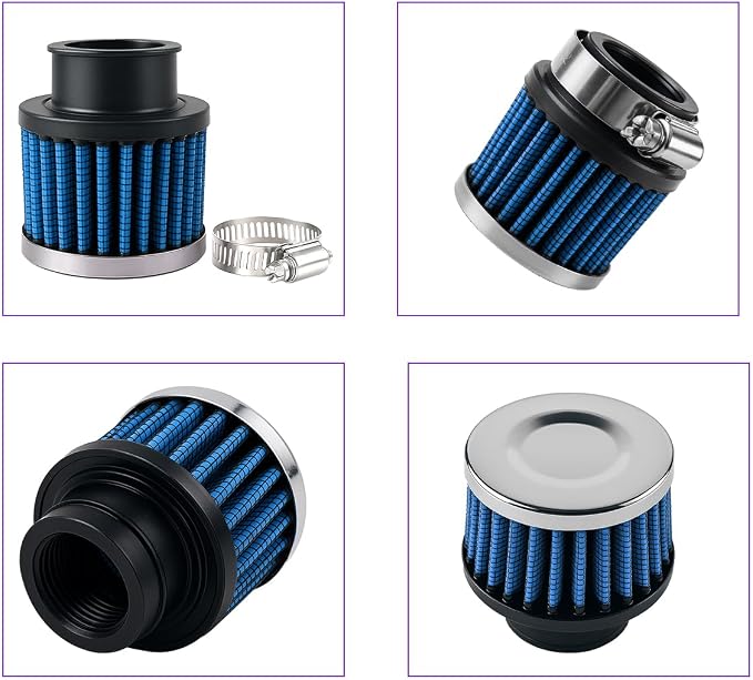 Zpana Car Air Intake Filter, Hight Flow Performance Auto Crankcase Breather - Image 3