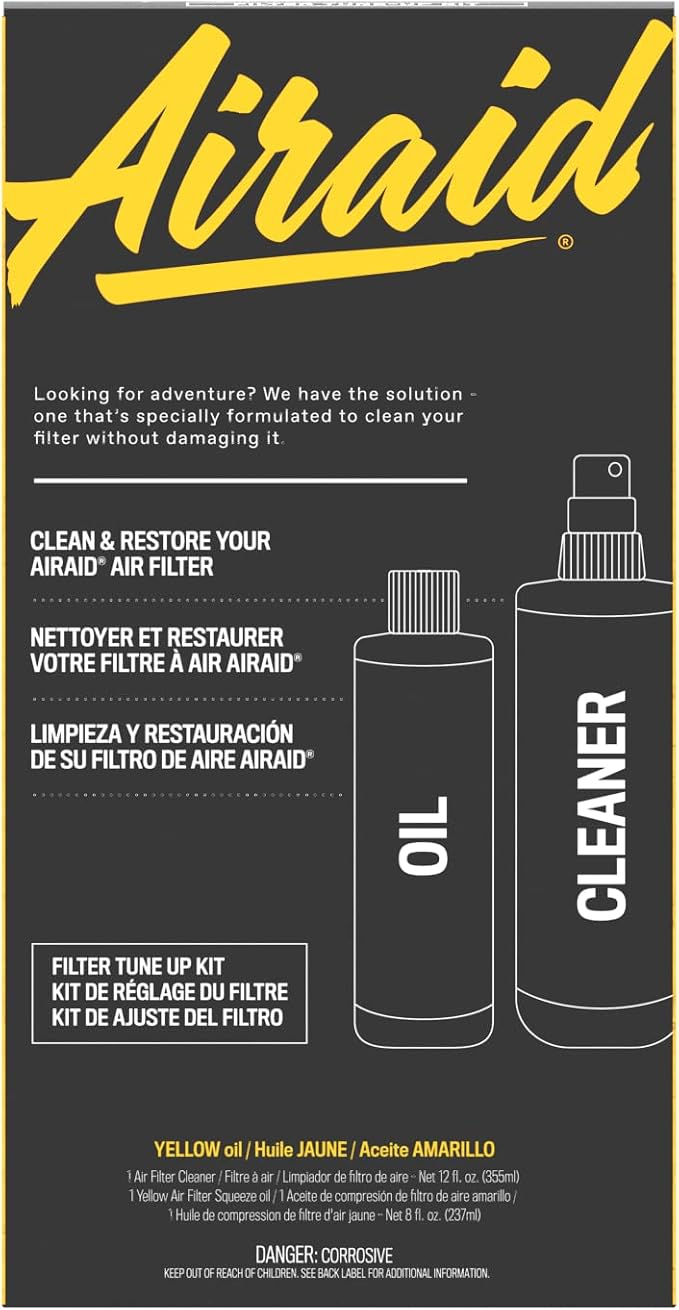 AIRAID Air Filter Cleaning Kit, 12 oz pump bottle cleaner and 8 oz squeeze - Image 6