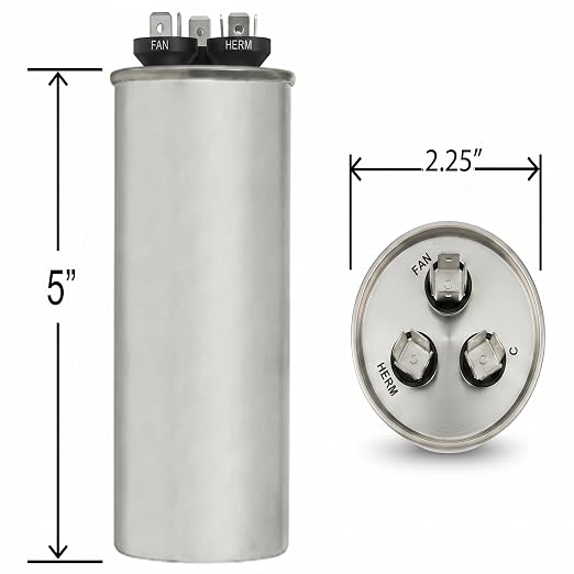 ClimaTek 60 + 10 MFD 370/440 Volt Dual Run Capacitor CAP99-6014R | 60/10 | VAC - Image 6