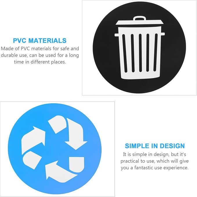 Zerodeko 12pcs Garbage Sorting Stickers - Image 6