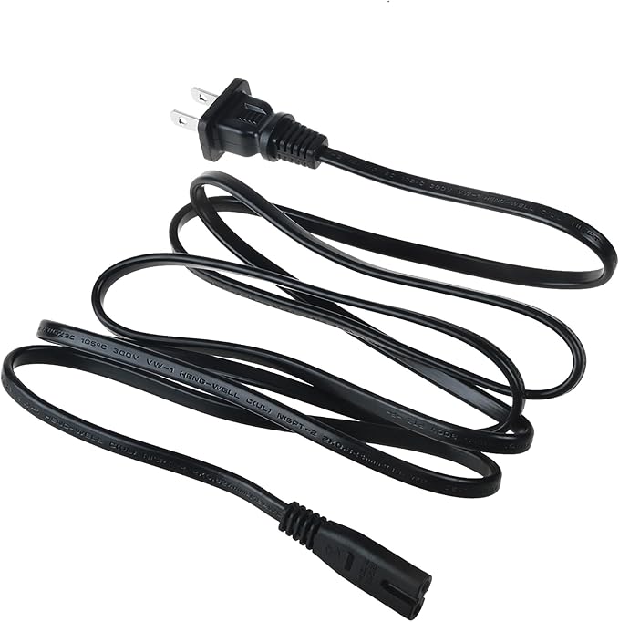 5ft 2-Prong AC Power Cable Cord - Image 4