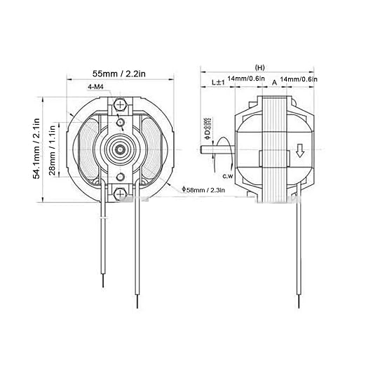 AC Motor Electric Fan Motors Air Cleaners Heaters Accessories Long Shaft - Image 5