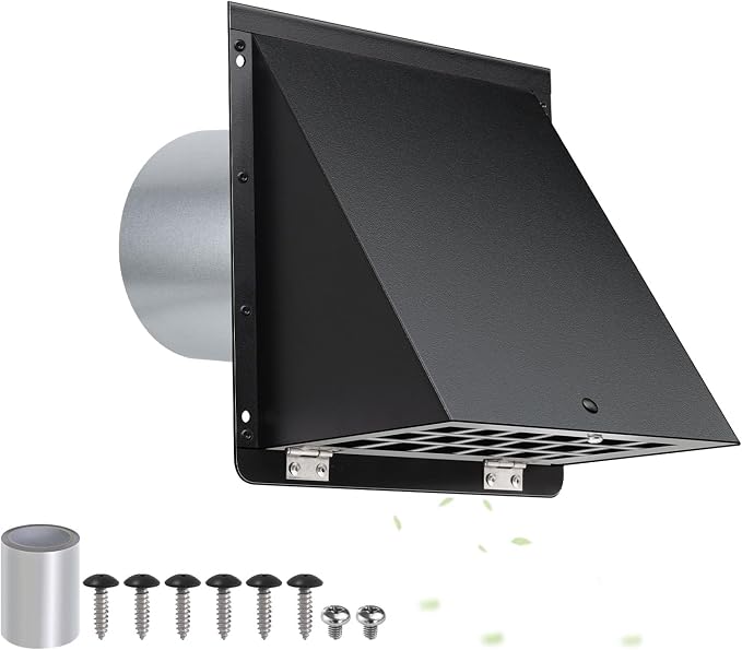 3 Inch Dryer Vent Cover Outside by JYINCPED