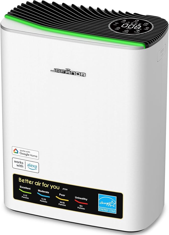 Smart WiFi HEPA Air Purifier for Home Large Room up to 1226 Ft², PM2.5 Display by Jaf%C3%A4nda