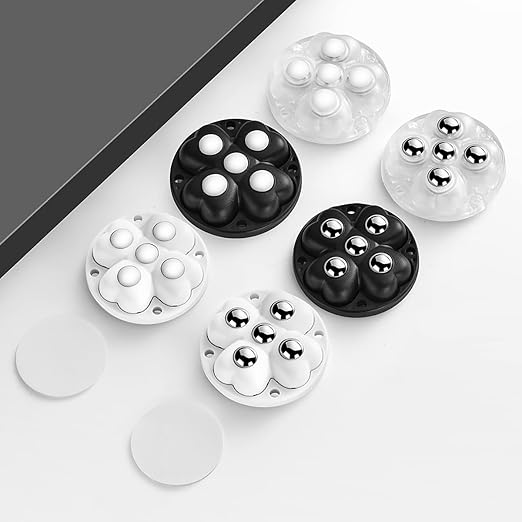 Self Adhesive Caster Wheels, 360° Swivel Stainless Steel Rollers, Low Profile - Image 8