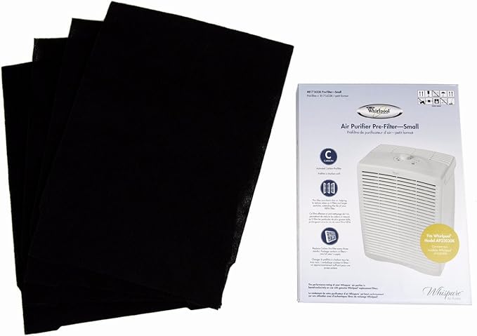 Whirlpool Genuine 8171433K Active Carbon Small Pre-Filters, Fits Air Purifier by Unknown