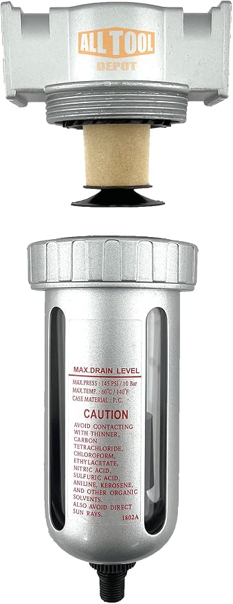 1/2" NPT MID FLOW Particulate Filter/Water Trap - Image 5