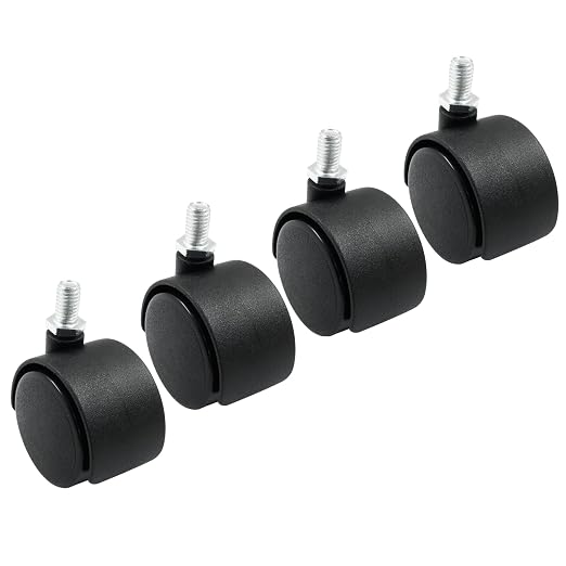 4pcs 1.5 Inch Swivel Caster Wheels, Heavy Duty Swivel Stem Casters Wheel - Image 5