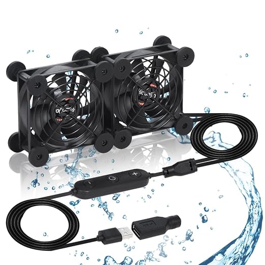 Dual 80mm Cooling Fan by xiaoqijia