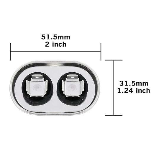 VEXUNGA 10uF 370/440VAC 50/60Hz CBB65 CBB65A Oval Run Start Capacitor 10 MFD - Image 3