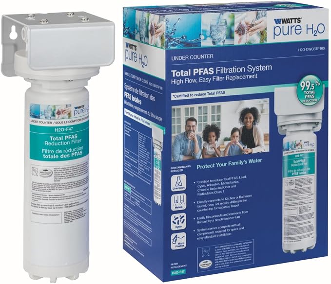 Watts Premier H2O-DWCBTP100 Single-Stage Total PFAS Reduction Under Counter - Image 4