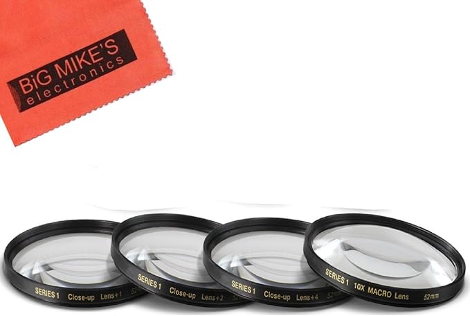 52mm Close-Up Filter Set for Nikon Z5 24-50mm, NIKKOR 35mm f/1.8G Lens by Big+Mike%27s