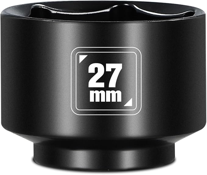 BLACKROBOT 27mm Low Profile Oil Filter Socket, 3/8" Drive 6-Point Oil Filter by BLACKROBOT