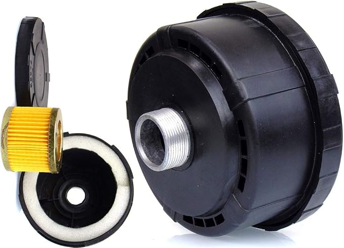1"BSP 33mm Air Compressor Silencer Filter, Metal Intake Filter Sound Muffler - Image 2