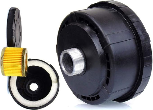 1"BSP 33mm Air Compressor Silencer Filter, Metal Intake Filter Sound Muffler - Image 2
