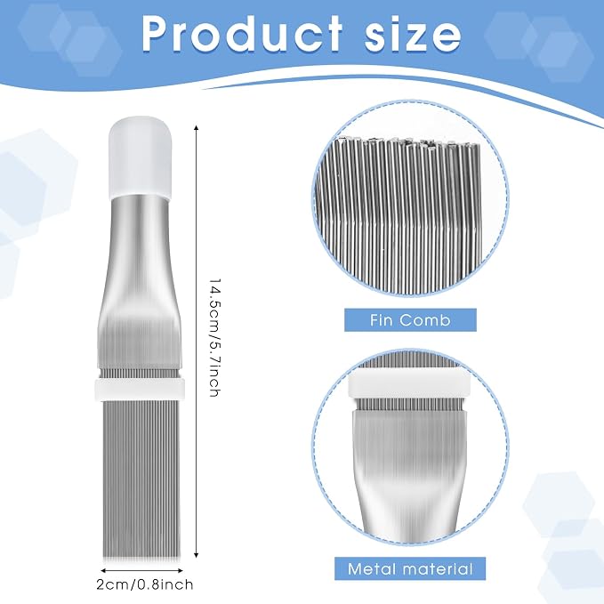 Boao 3 Pcs Ac Coil Cleaner Brush Fin Comb Double Sided Refrigerator Air - Image 4