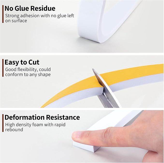 Yotache White Foam Strips Tape - Image 6