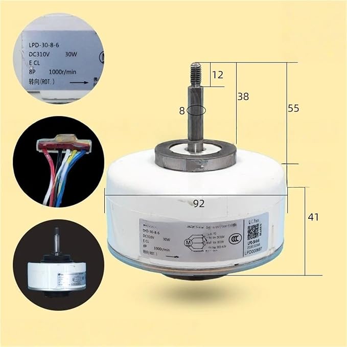 LPD-30-8-6 Air Conditioning Plastic Seal DC Brushless Motor Purifier - Image 3