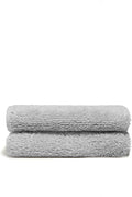 Italic Ultraplush Australian Cotton Washcloths - Set of 2 Luxury Plush Face Wash Cloths, Soft and Absorbent 800 GSM 100% Cotton Washcloth for Bathroom, Spa, Gym, Face and Body (Light Grey)