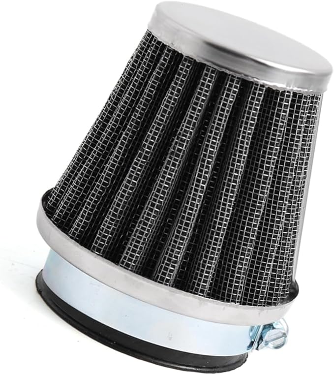Motoforti Black Universal Tapered 50mm Motorcycle Intake Filter Cafe Racer by MOTOFORTI