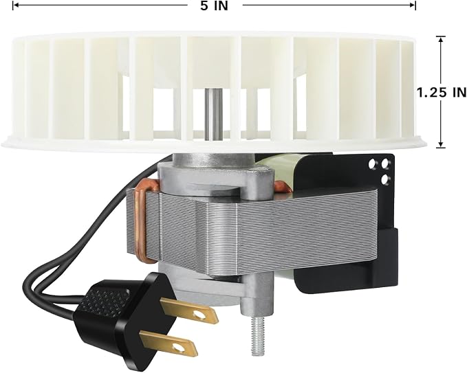S97017646 Replacement Bathroom Exhaust Fan Motor and Blower Wheel - Image 2