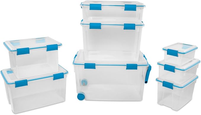 Sterilite 12-Pack Gasket Box, Weather-Resistant Storage Bins - Image 9