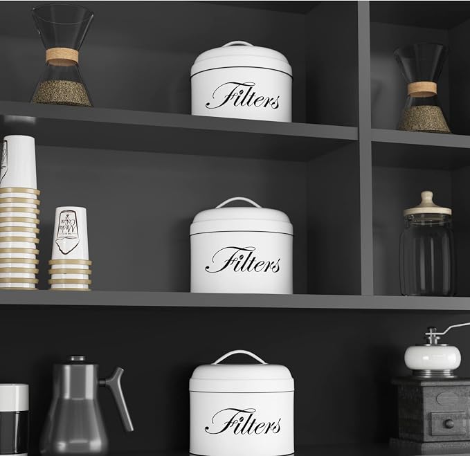 Coffee Filter Holder, Round CoffeeFilter Container - Image 7