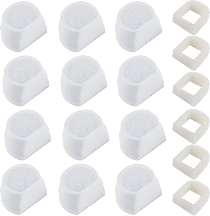 18PCS Carbon Filters and Foam Pre-Filter Replacement Set Compatible by MyfatBOSS