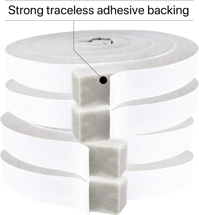 Weather Stripping Door Seal 1 Inch W X 1 Inch T, Open Cell Foam Insulation Air - Image 3