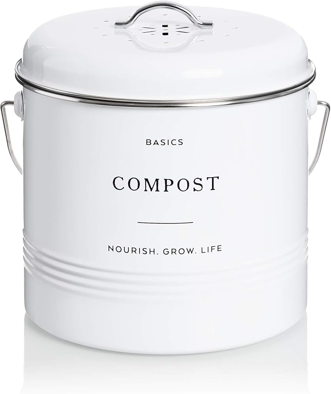 D'Lifeful Kitchen Compost Bin – 1.3 Gallon Countertop Farmhouse Compost - Image 9