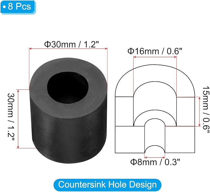 PATIKIL Rubber Spacer - Image 2