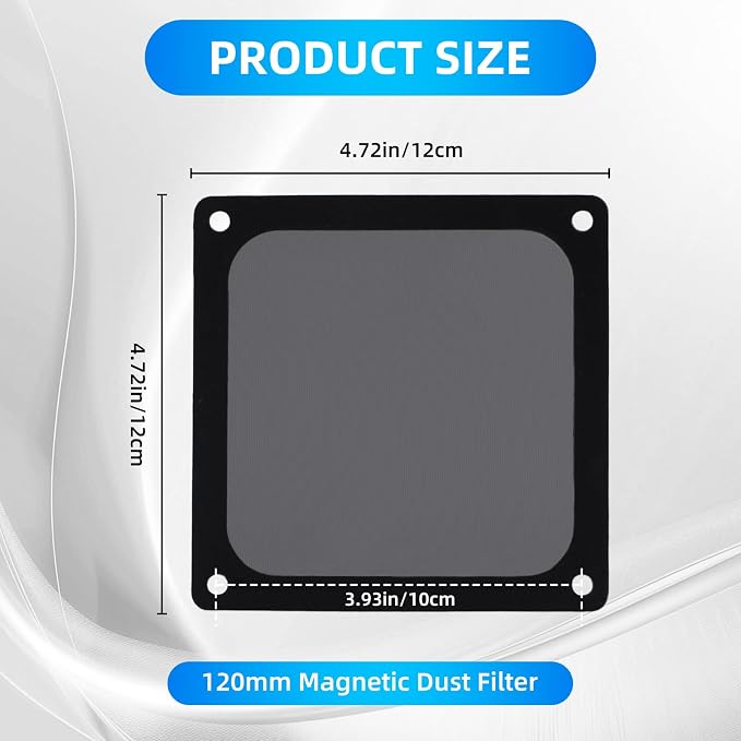120mm Fan Dust Filter Mesh Compatible - Image 2