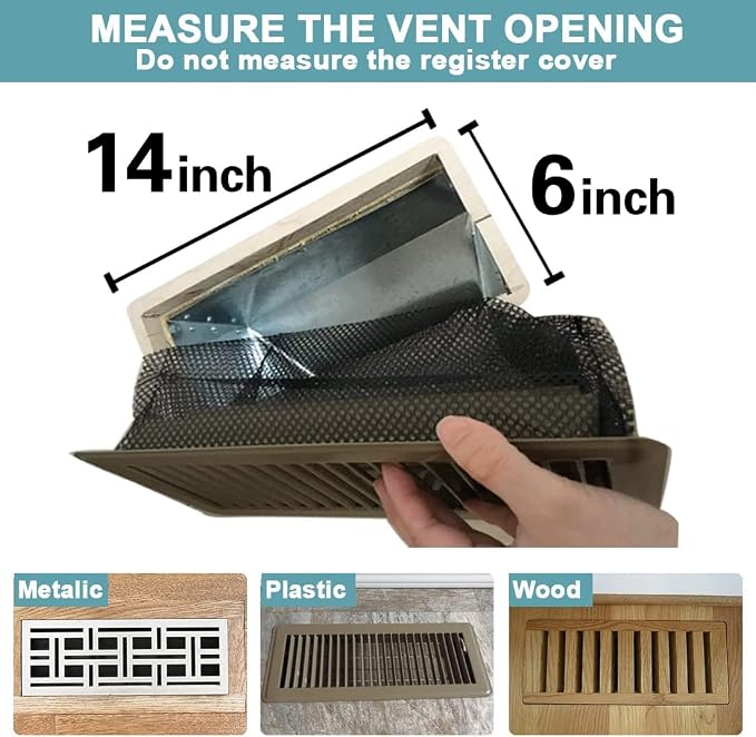Floor Register Cover Trap, Floor Air Vent Cover Screen - Image 2