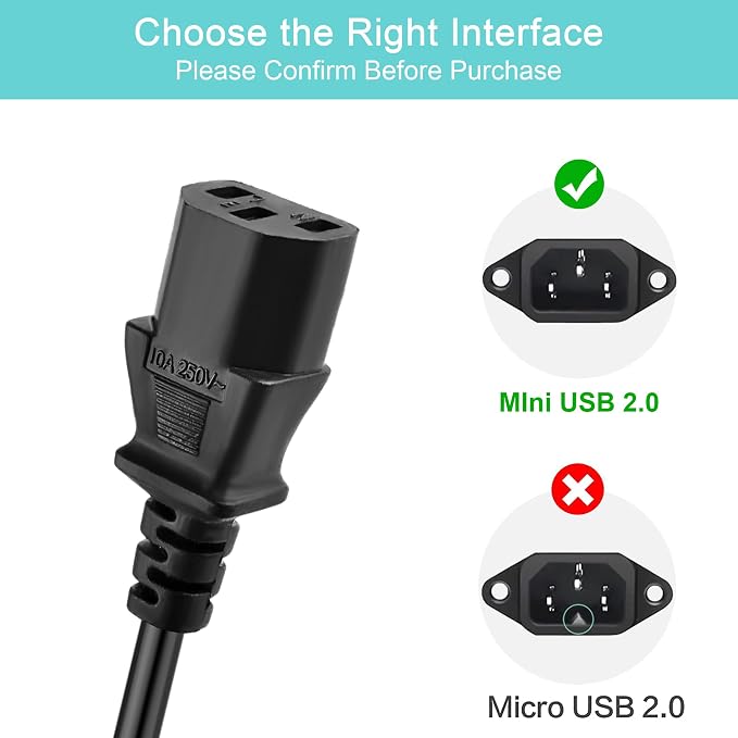 5ft AC Power Cord Compatible - Image 2