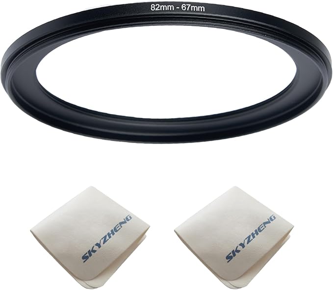 82mm Lens to 67mm Camera Lens Adapter 82mm to 67mm Step Down Ring Adapter Ring by SKYZHENG